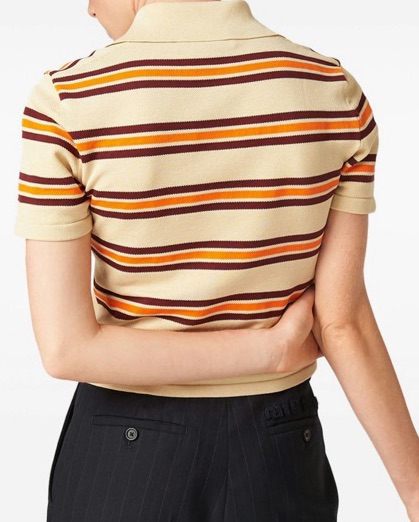 Miu Miu Stripe Polo Shirt - Image 2