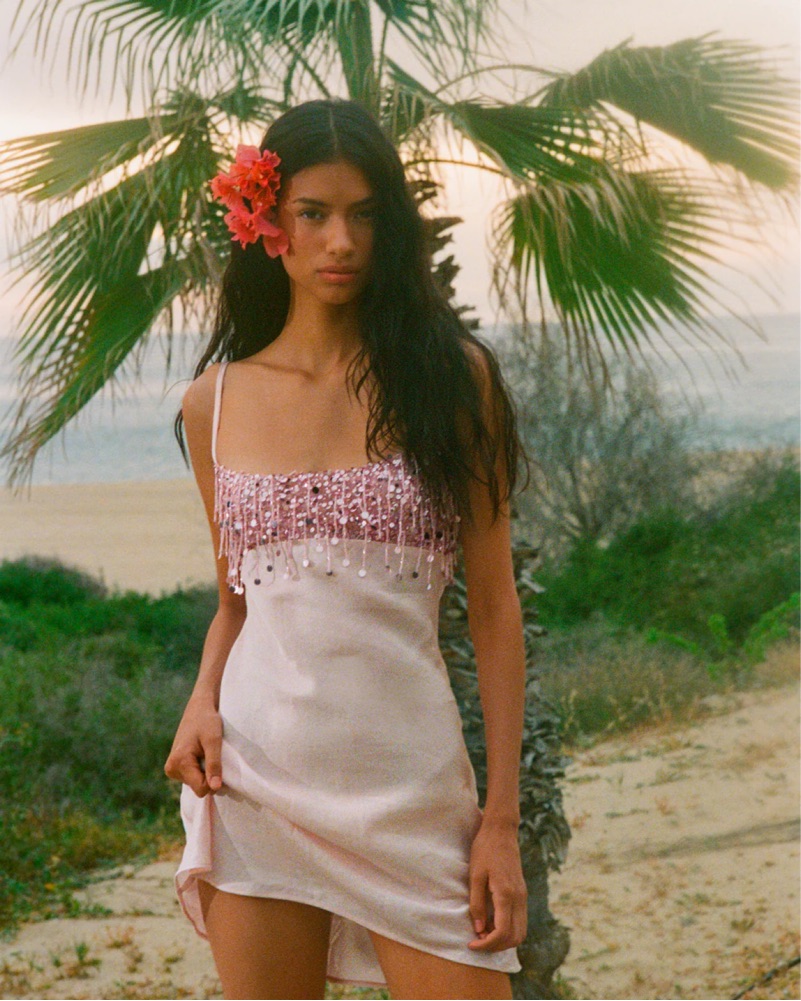 Asta Resort Yasmin Mini Dress by Asta Resort - Pickle