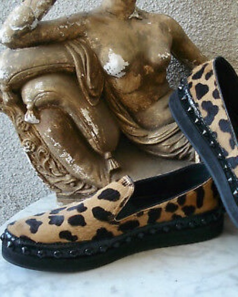 Prada Cheetah Print Slip On Sneakers - Image 2