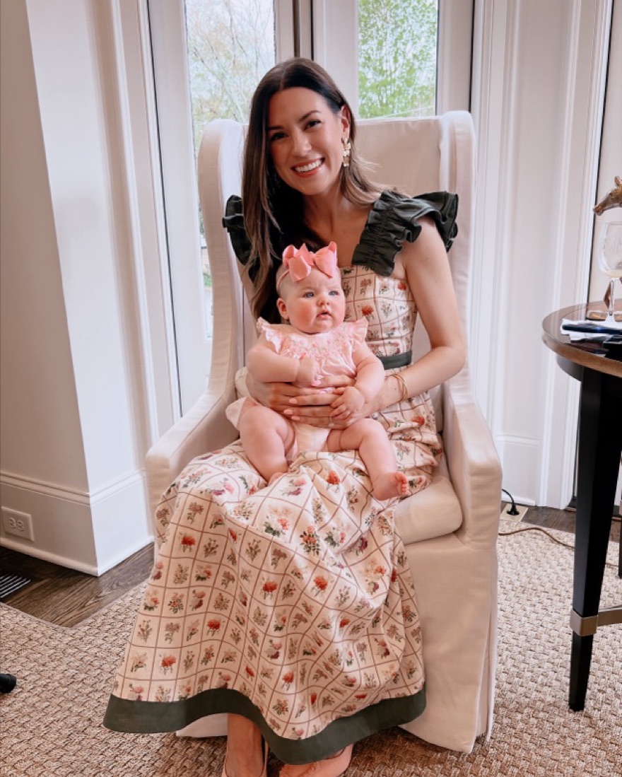 Maris Linen Maxi in Vintage Block Stamp - Image 2