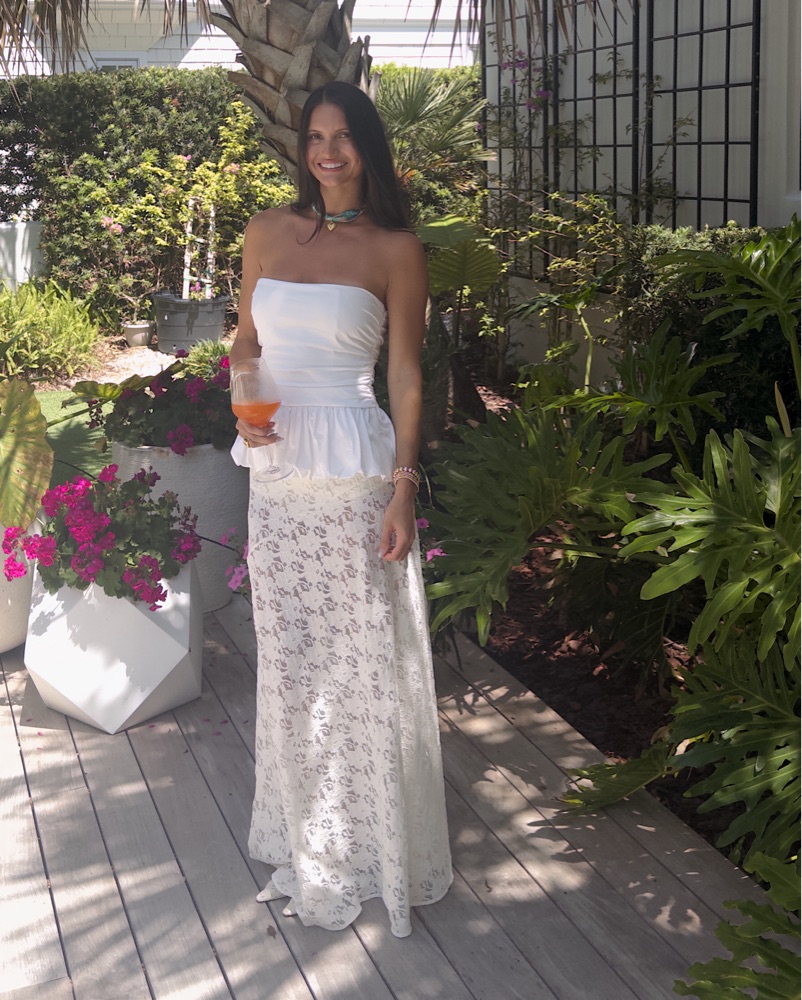 DISHH Loula White Lace Skirt by Dissh - Pickle