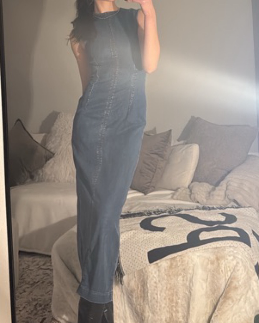 landon midi dress Landon Washed Denim Midi Dress – Relle Belle Boutique
