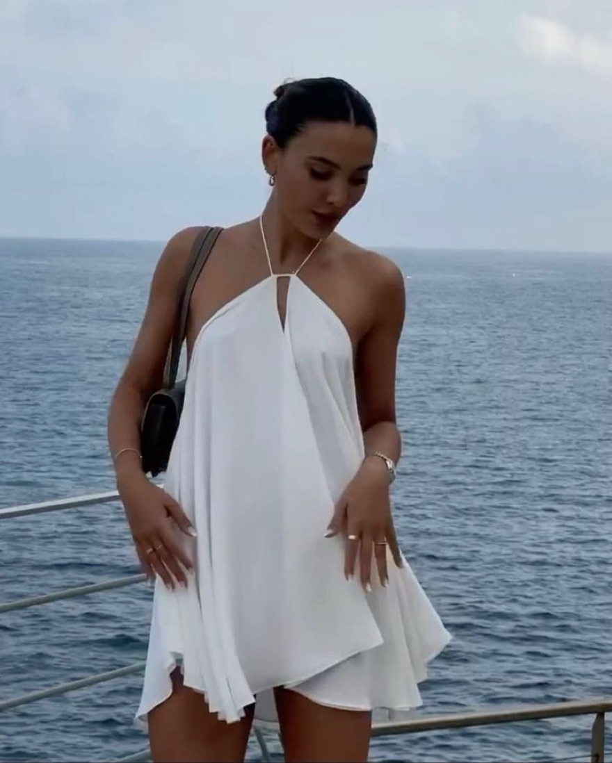 Attire The Studio Babydoll Dress White - Image 6