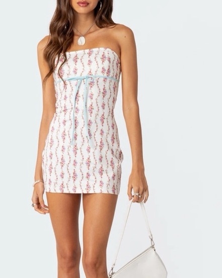 Edikted Floral Mini Dress  - Image 1