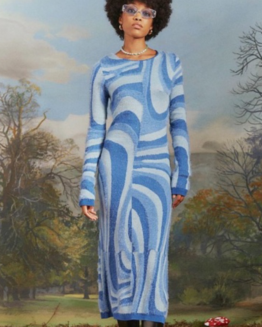 House of Sunny Blue Moon Midi Dress - Image 1