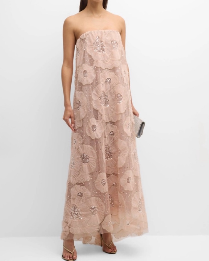 Helsi Margot Strapless Beaded Gown Pink by Helsi - Pickle