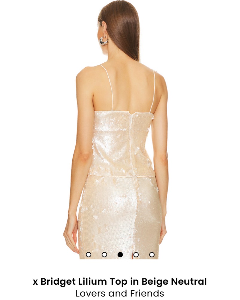 Lovers And Friends Beige Sequin Set  - Image 2