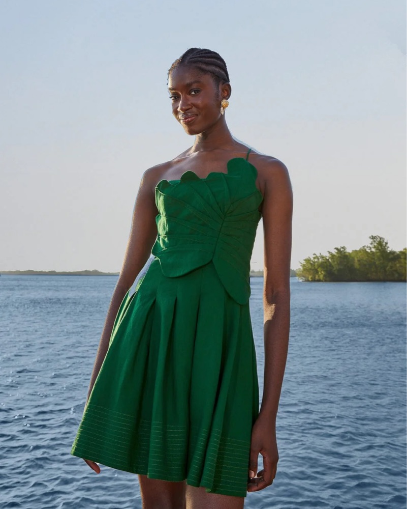 FARM RIO Asymmetrical Mini Dress by FARM RIO - Pickle