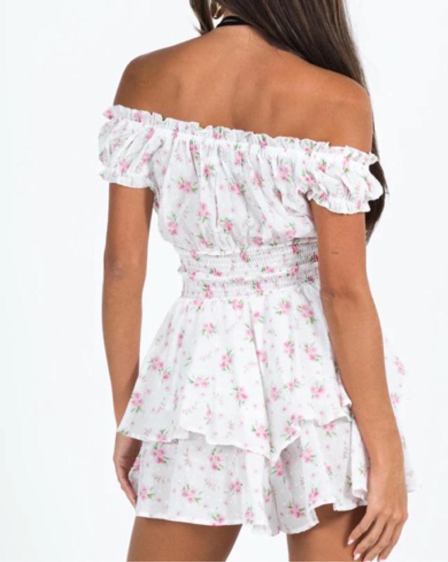 Floral Ruffle Romper  - Image 4