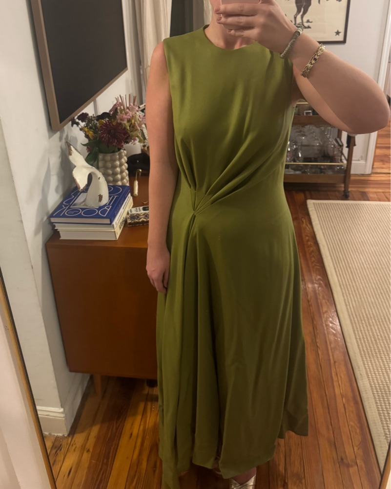 Emilia Wickstead Drapped Wool Gown by Emilia Wickstead - Pickle