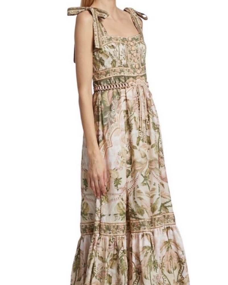 Zimmermann Lyre Linen Dress by Zimmermann - Pickle