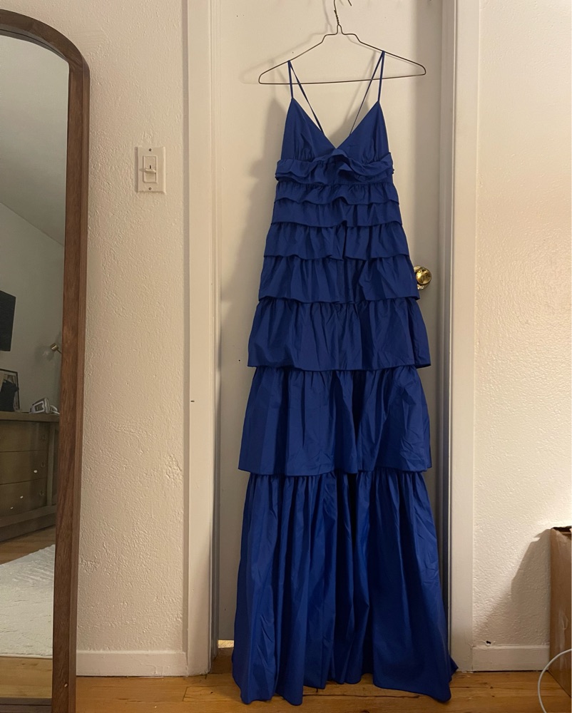Staud Rylie Tiered Ruffle Maxi Dress by Staud - Pickle
