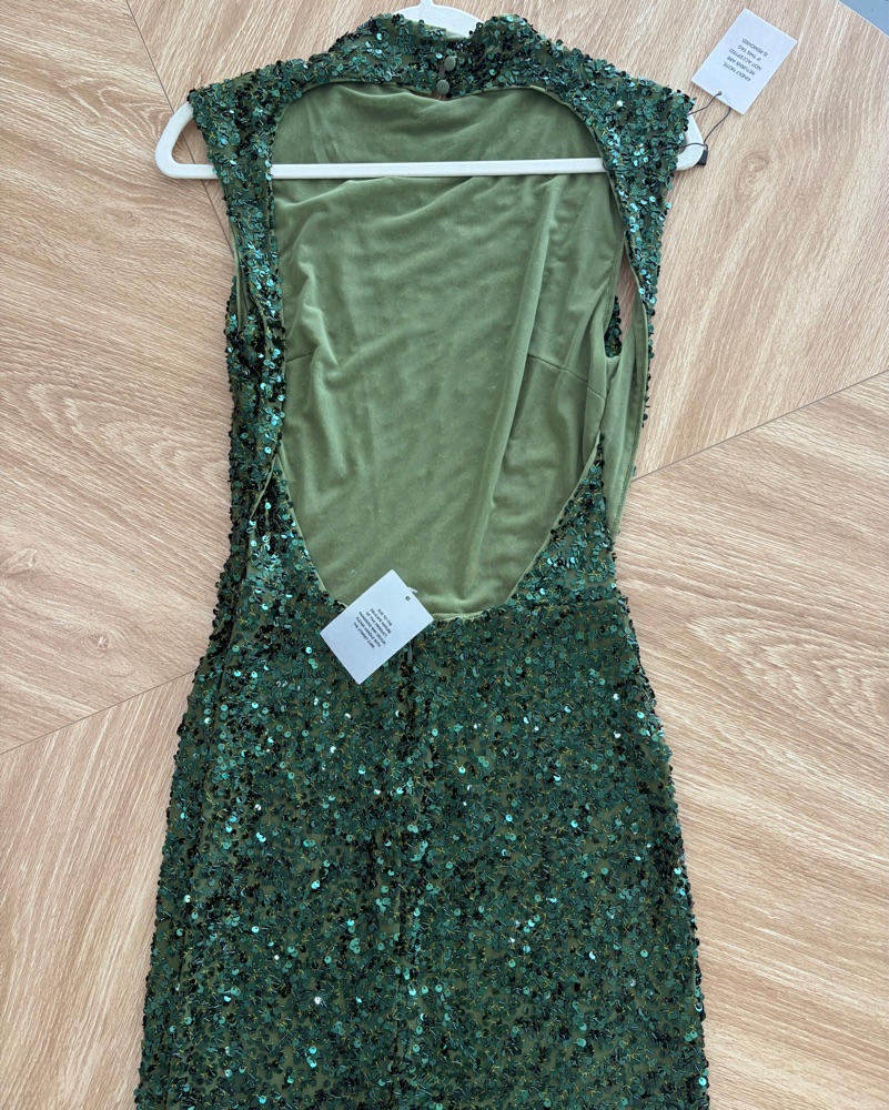 fitted lace wedding dress Savita Maxi Dress in Dark Olive main image 1