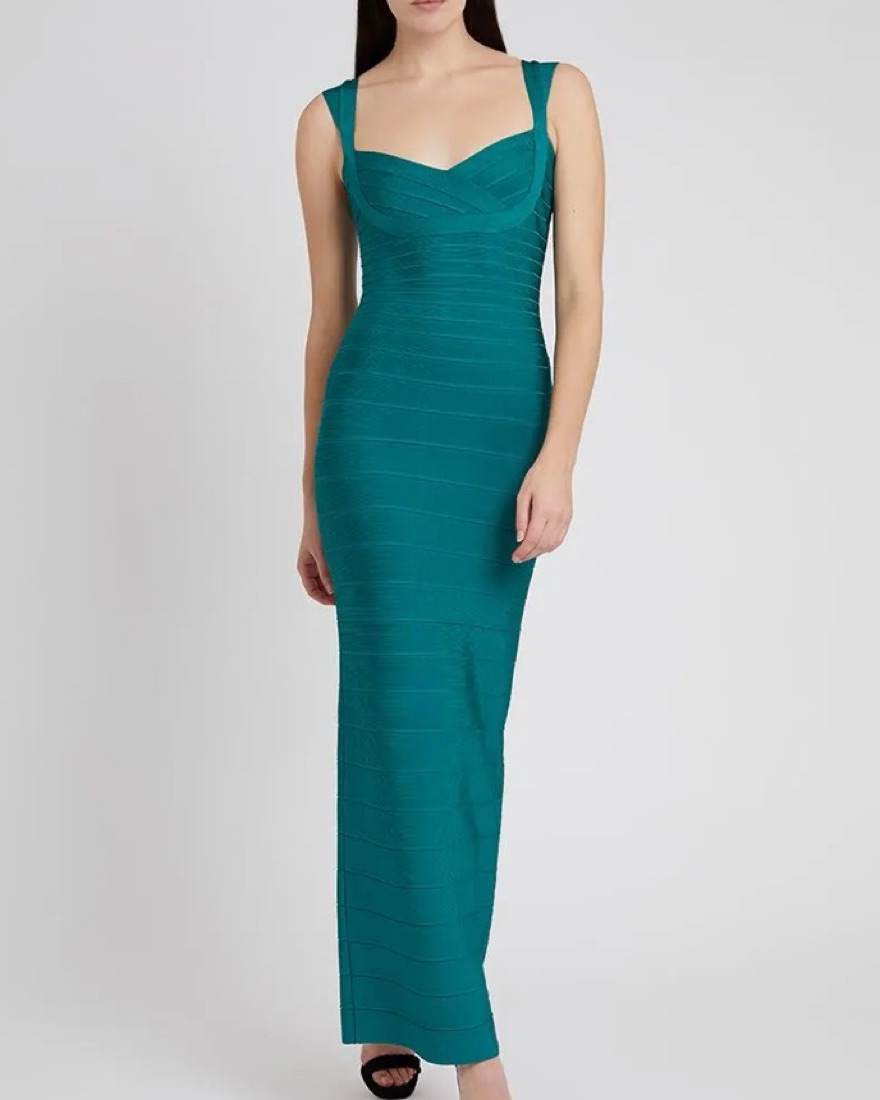 white christmas dresses THE AMAL GOWN – HERVÉ LÉGER main image 0