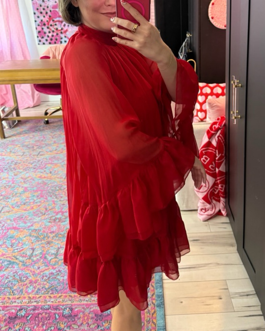 Alice and Olivia Red Formal Dress - Image 4