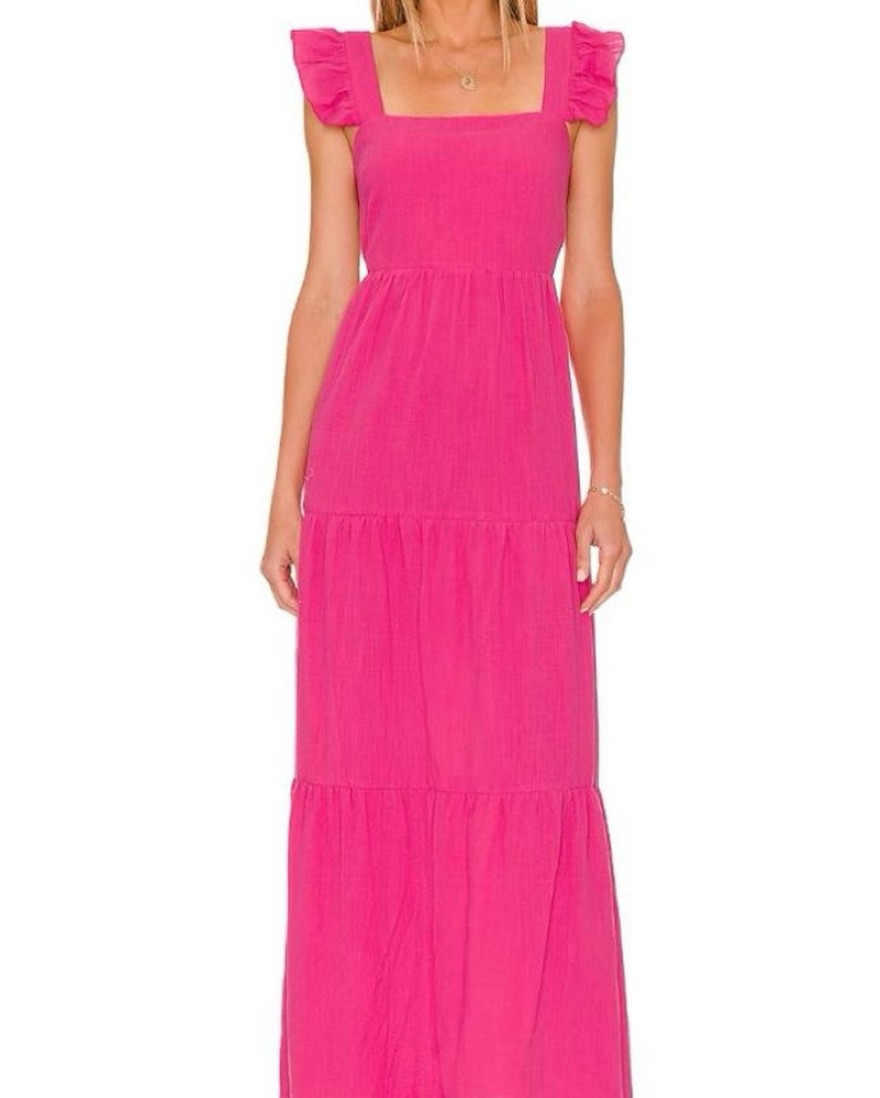 SNDYS x REVOLVE Peaches Linen Dress by Revolve - Pickle