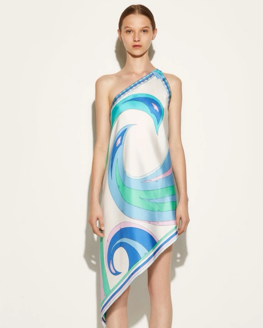 chinese dress ladies emilio pucci by peter dundas white silk embellished layered dress –  persephone vintage main image 1