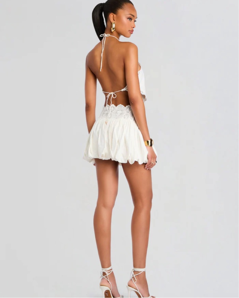 chinese dress ladies Lael Embellished Lace Dress  Retrofete