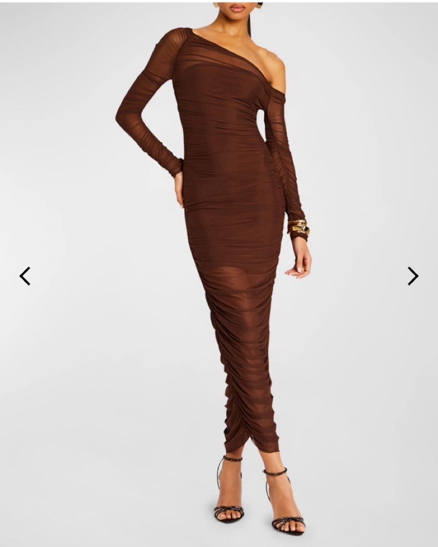 Seroya chantae Mesh Dress by SER.O.YA - Pickle