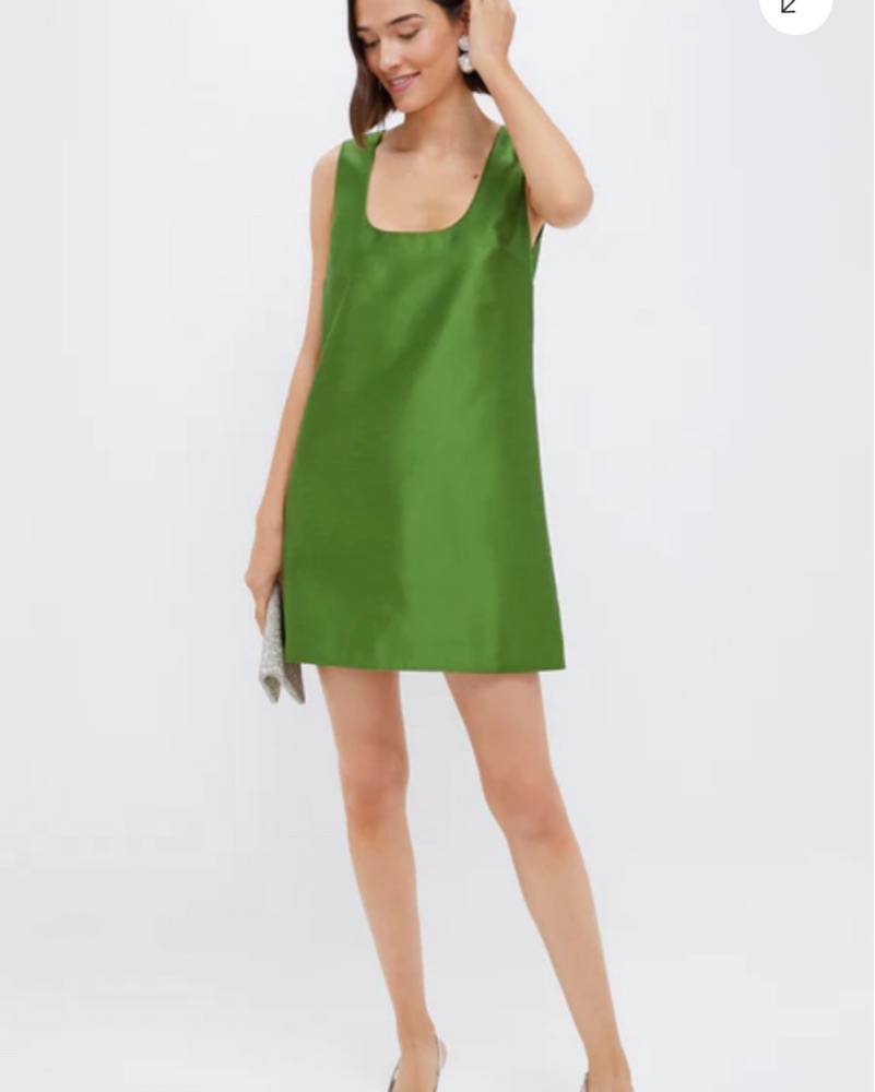open lace back dress Burnt Olive Chino Rhoda Mini Dress main image 1