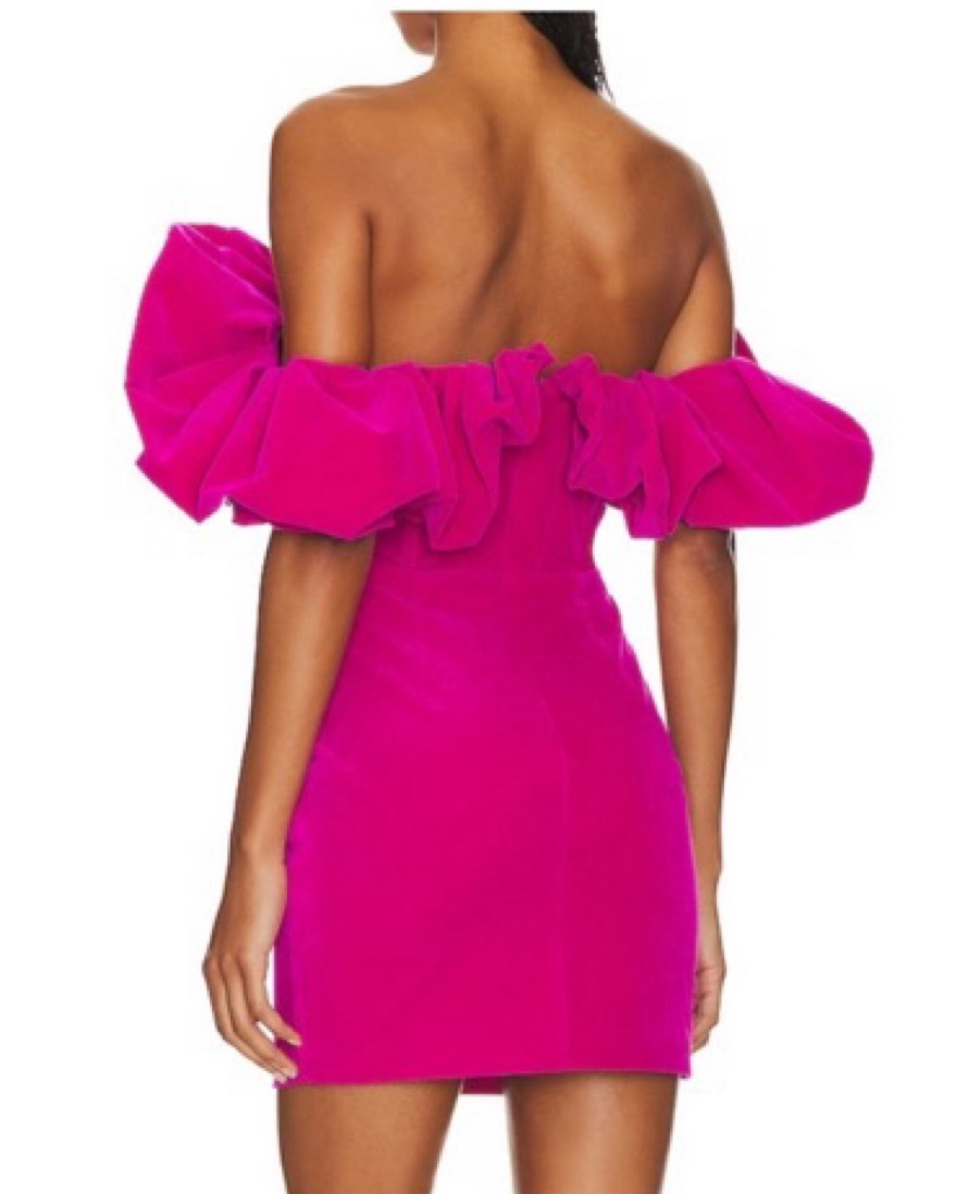 strapless open back dress Dream Crush Lace-Up Back Side Split Midi Dress Hot Pink– Selfie Leslie