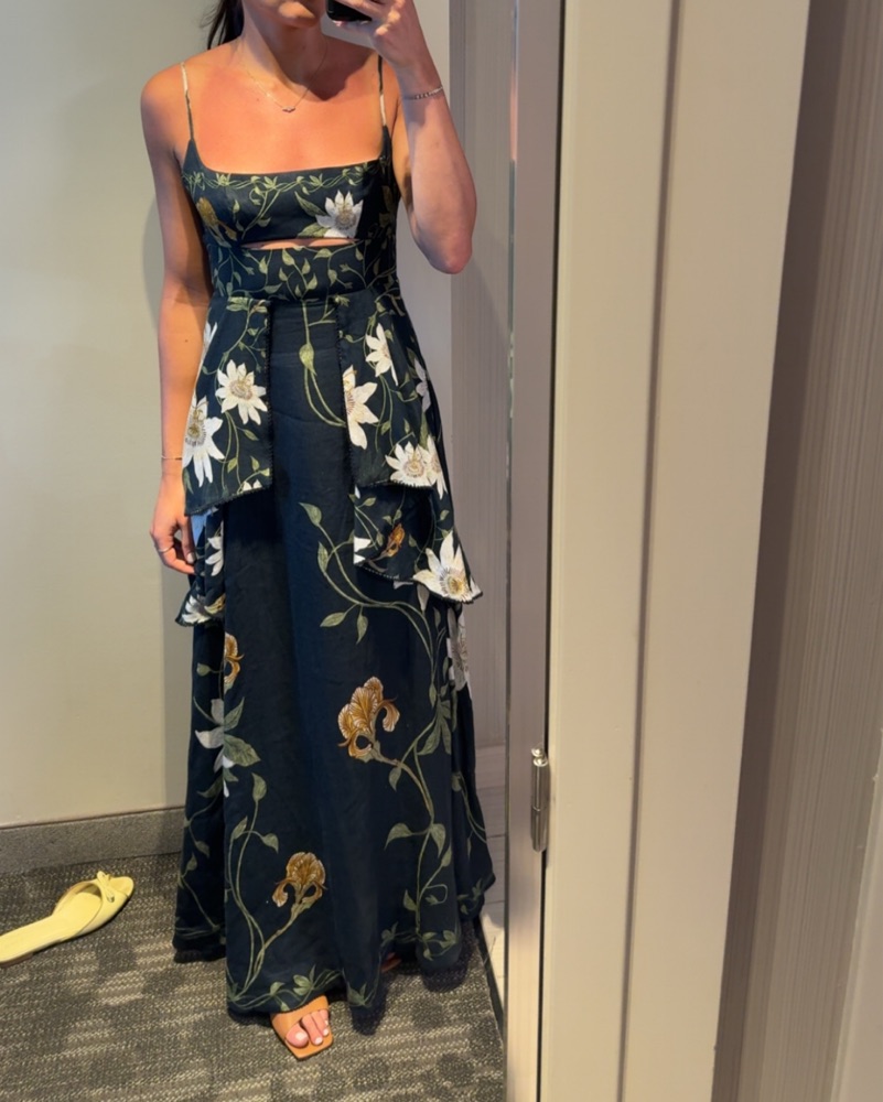 chinese dress ladies Ophelia Maxi Dress in Lagoon – RESA main image 0