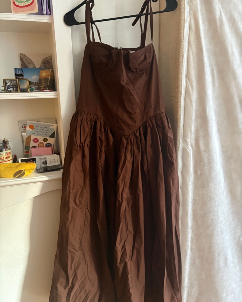 white christmas dresses Deme by Gabriella Elida Maxi Dress in Chocolate Brown