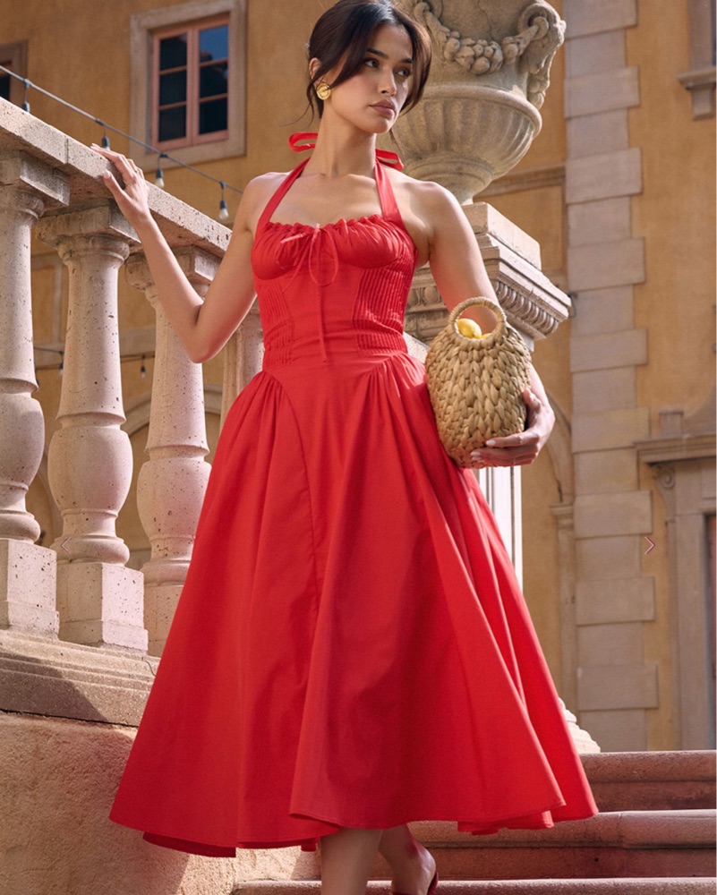 House Of  CB Halter Midi Dress - Image 2