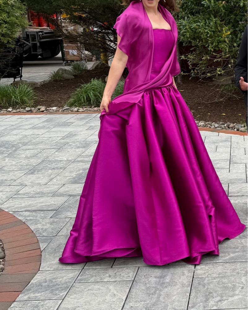 open lace back dress The Alessandra Maxi Dress in Amethyst