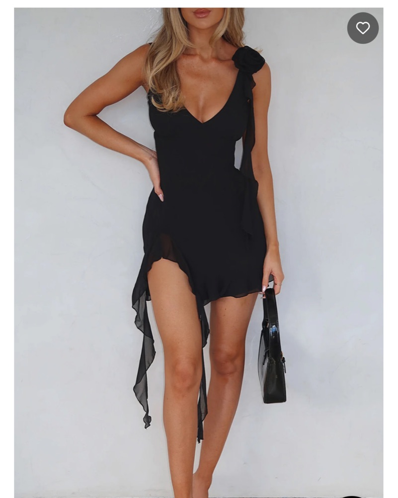 classy black mini dress Chain Mini Dress Black – Sunshine Girls Boutique main image 1