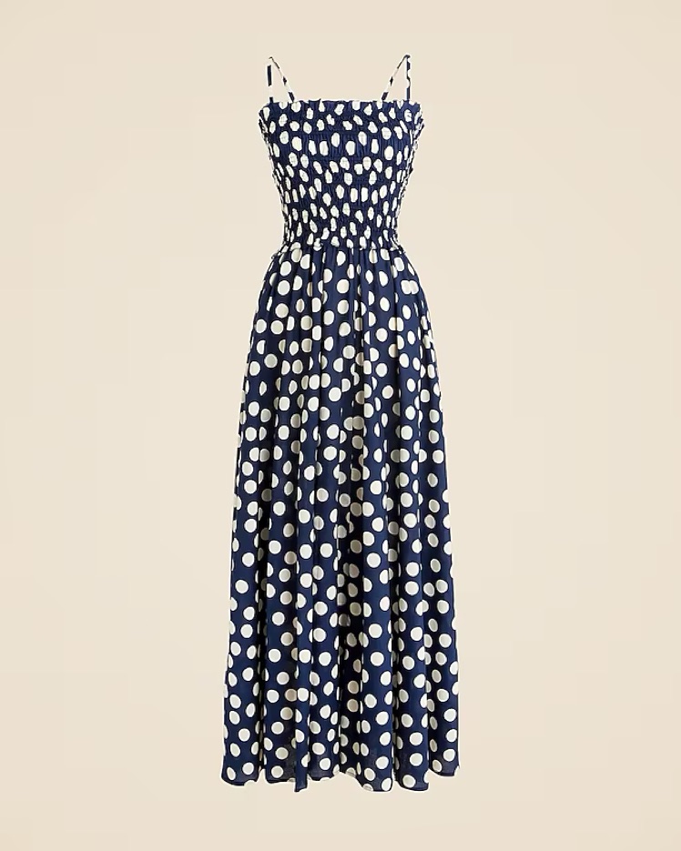 J. Crew Smocked Maxi Dress by J Crew - Pickle