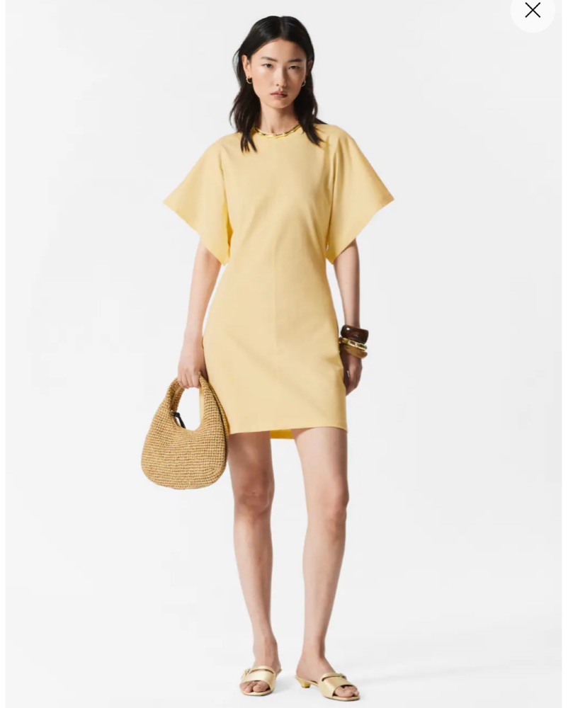 slim fit dress slacks Feeling Metallic T-Shirt Dress – Flirtatious