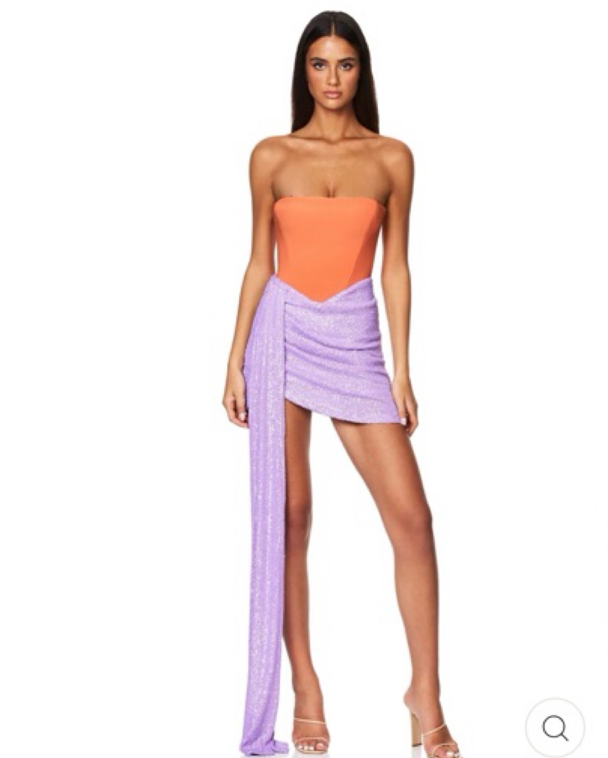 Jaus- NOOKIE MONET MINI DRESS by JAUS - Pickle
