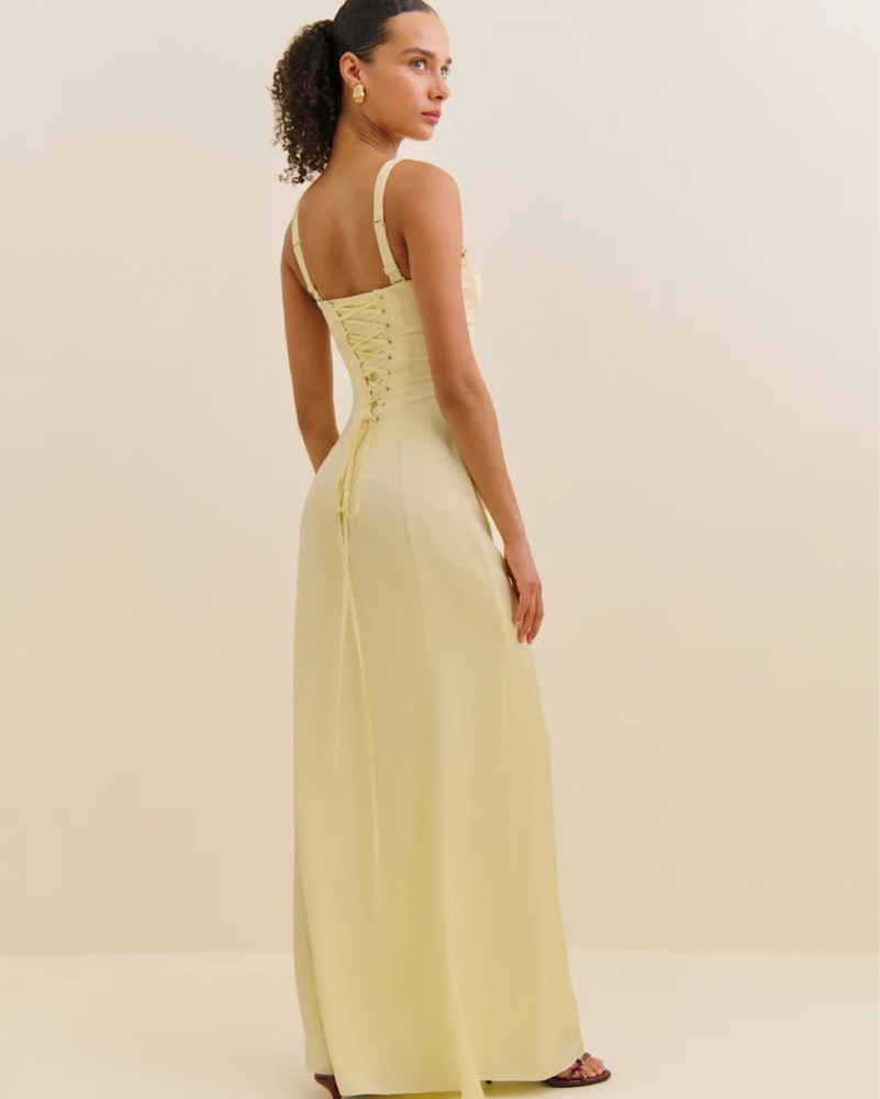 Reformation - Britney Satin Dress by Reformation - Pickle