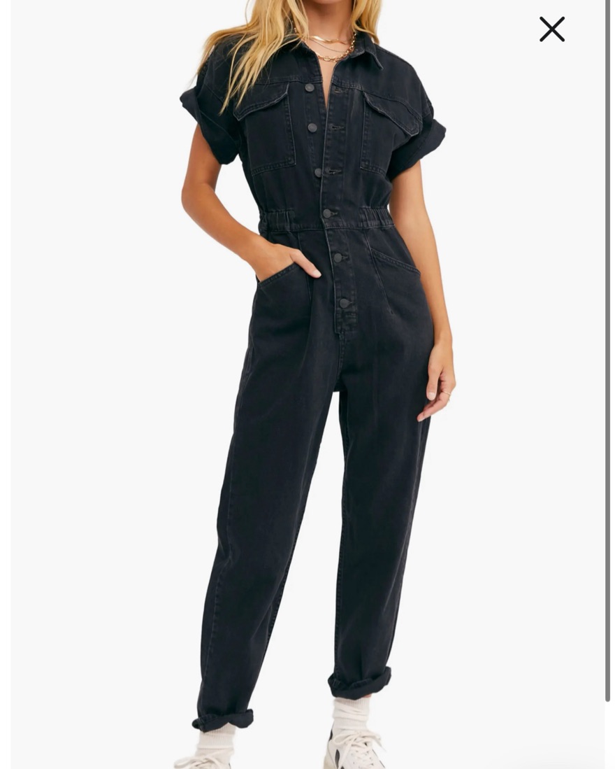 We the Free Marci Denim Jumpsuit - Image 1