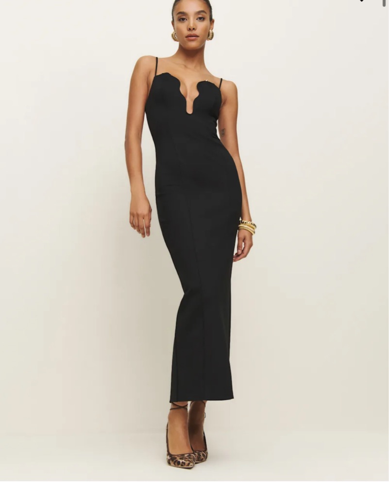 Reformation Black Isla Knit Dress by Reformation - Pickle