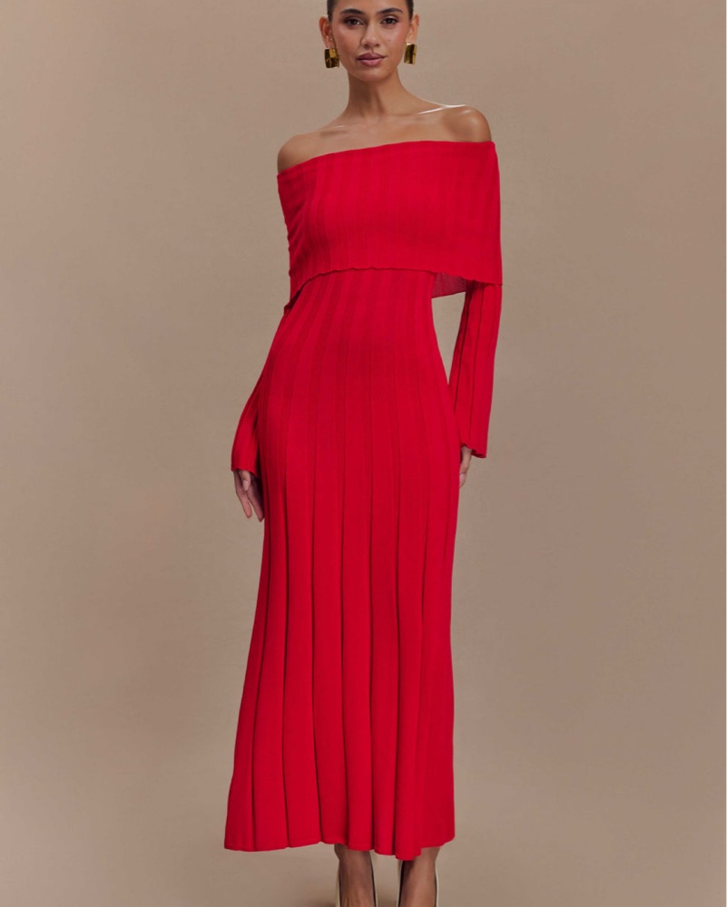 hot pink vintage dress 1970s 