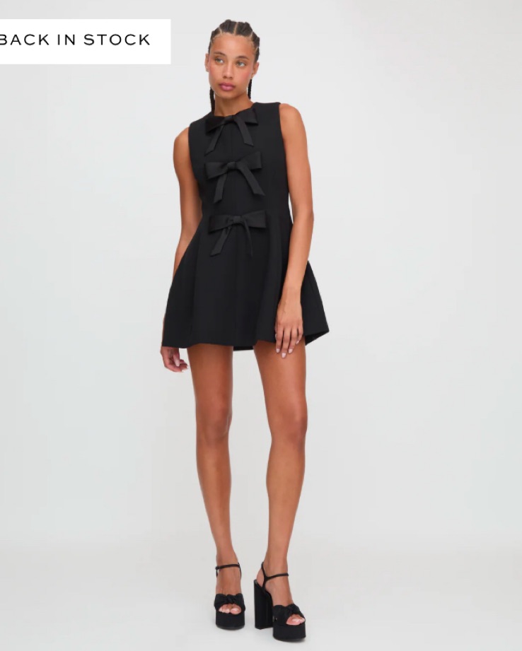 open lace back dress Nova Back Bow Tie Mini Dress – Sugarlips main image 1