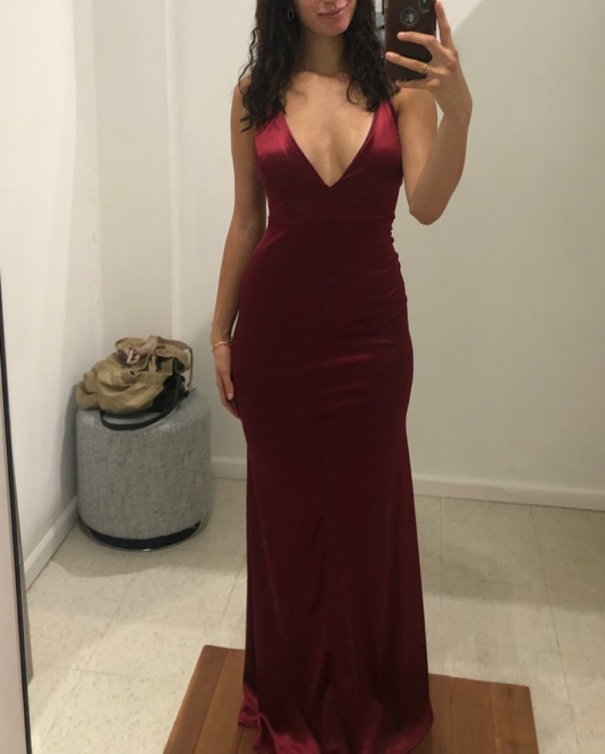blue dress for baby girl Burgundy V Neck Tulle Lace Long Prom Dress Burgundy Lace Evening Dress US 14 / Burgundy