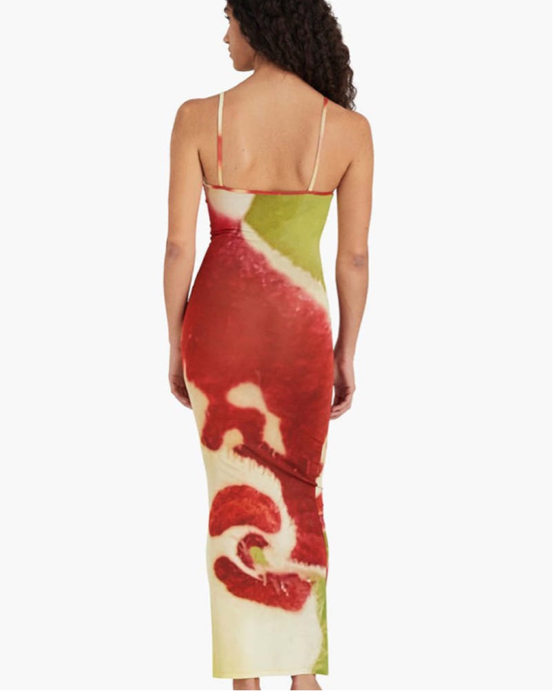 open lace back dress Red Moebuis Dress/Skirt