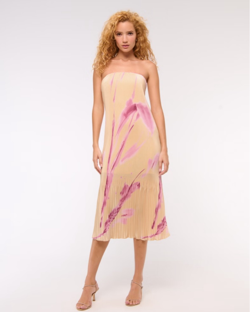 Giselle Pleat Release Midi by Abercrombie and Fitch - Pickle
