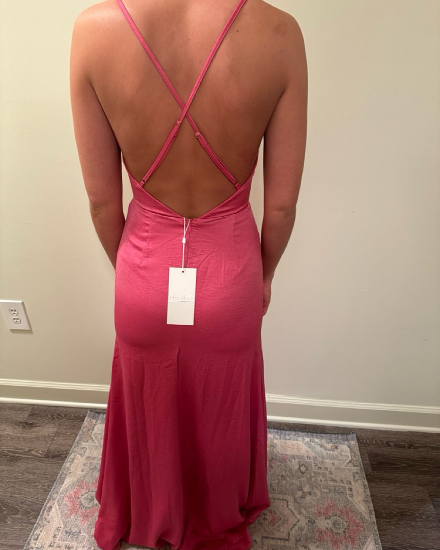 Hello Molly Hot Pink Formal Maxi Dress - Image 3