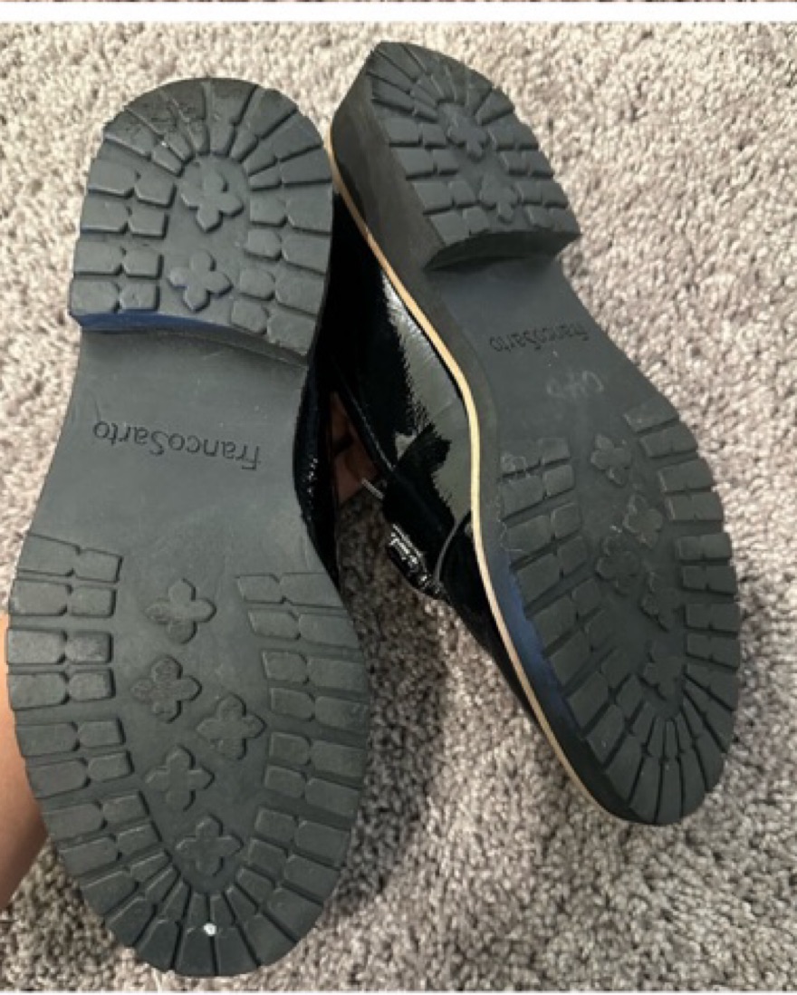 Franco Sarto Black Loafers Size 6 - Image 5