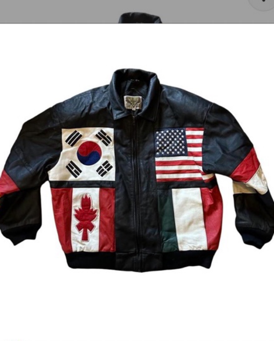 Vintage Phase 3 Leather Flag Jacket - Image 2