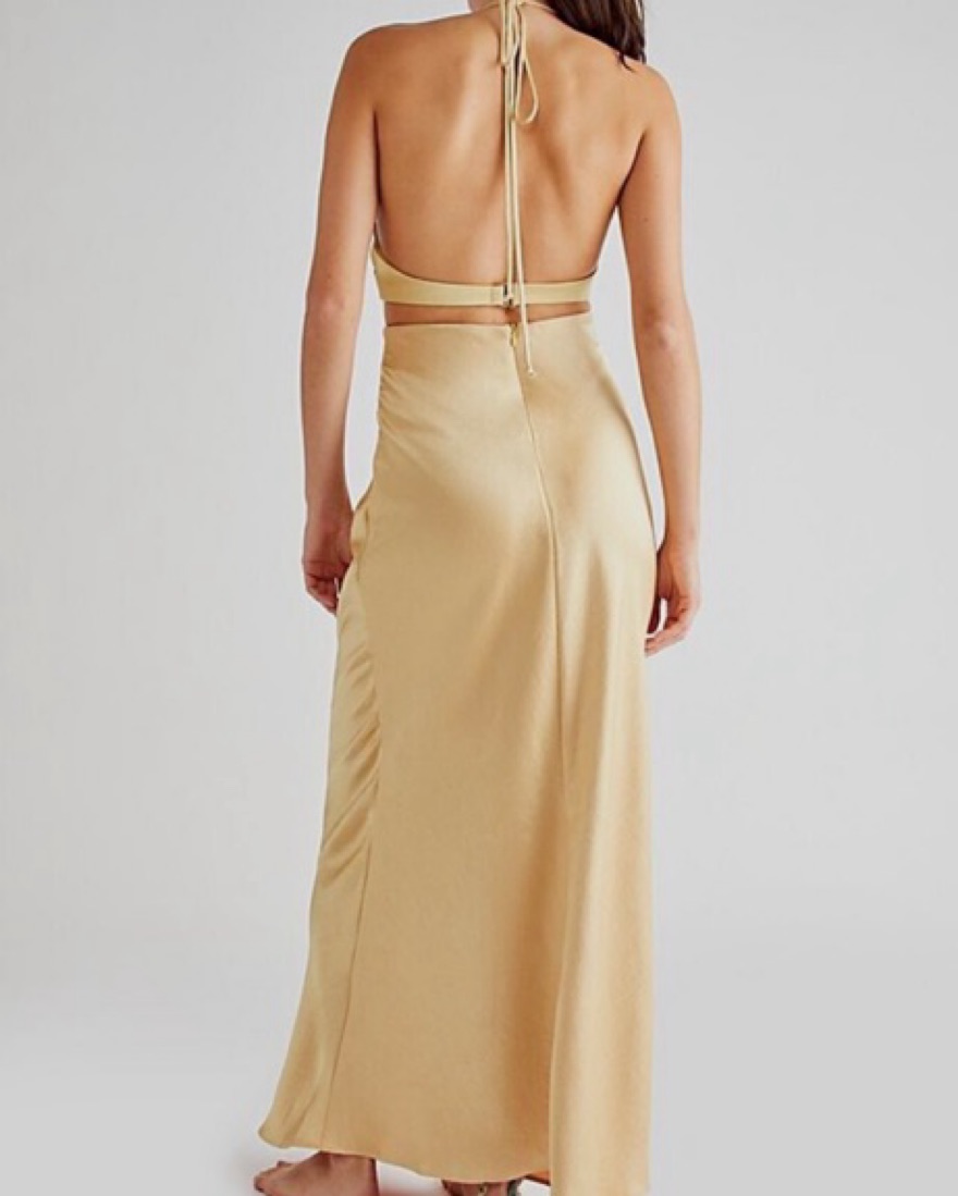 Bec + Bridge Carrie Maxi Halter by Bec + Bridge - Pickle