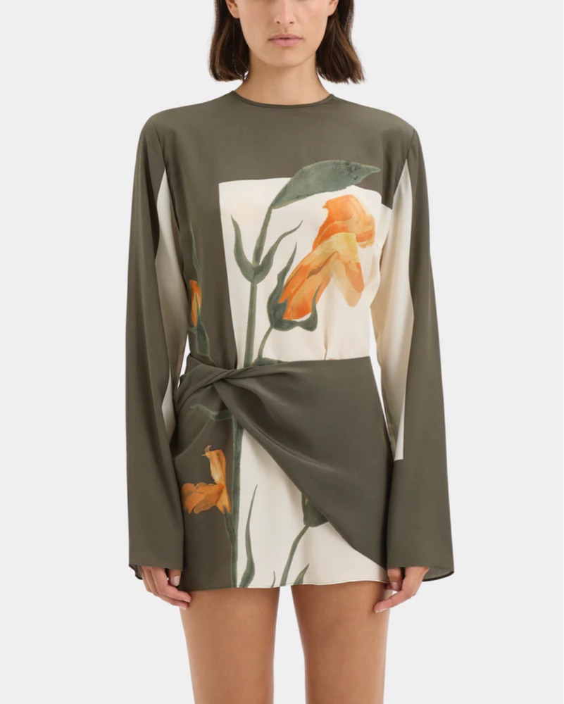 anthea mini dress blue Anthea Mini Smock Dress | Blue Hydrangea