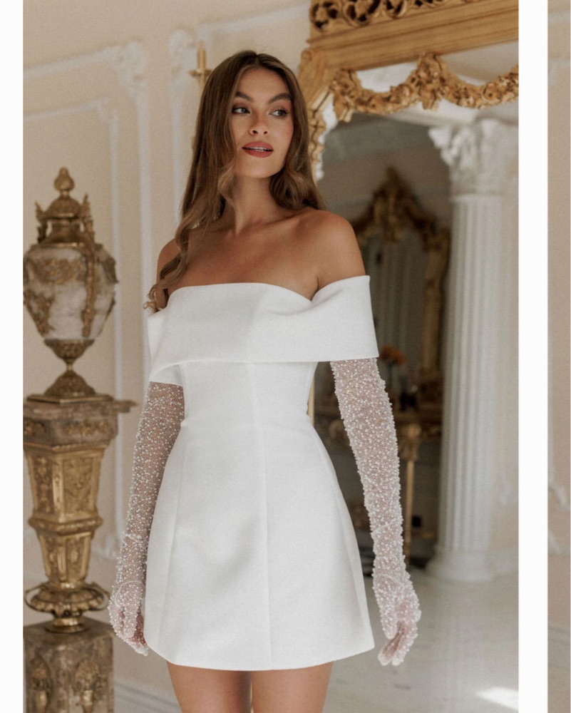 Rosie Etienne Ella Bridal Mini Dress by Rosie Etienne - Pickle