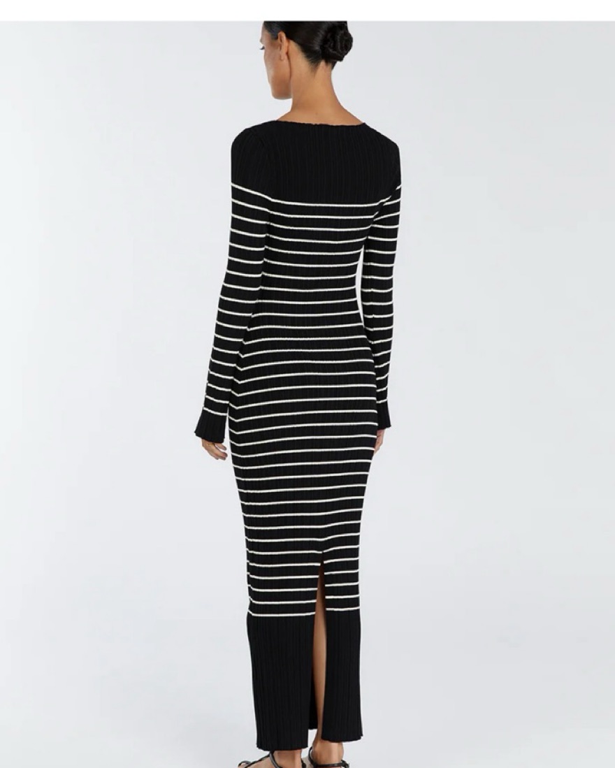 knee length dresses for ladies Ada Long Sleeve Midi main image 1