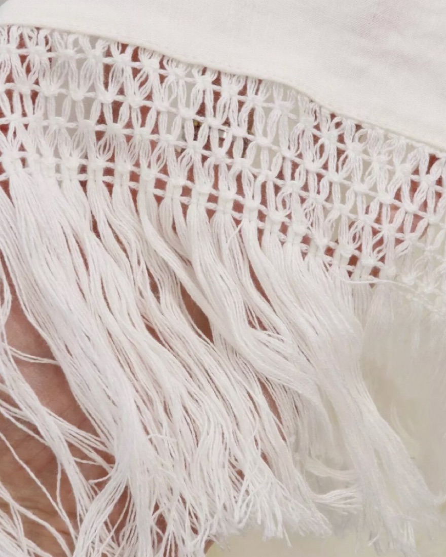 Weworewhat White Fringe Skirt - m - Image 3