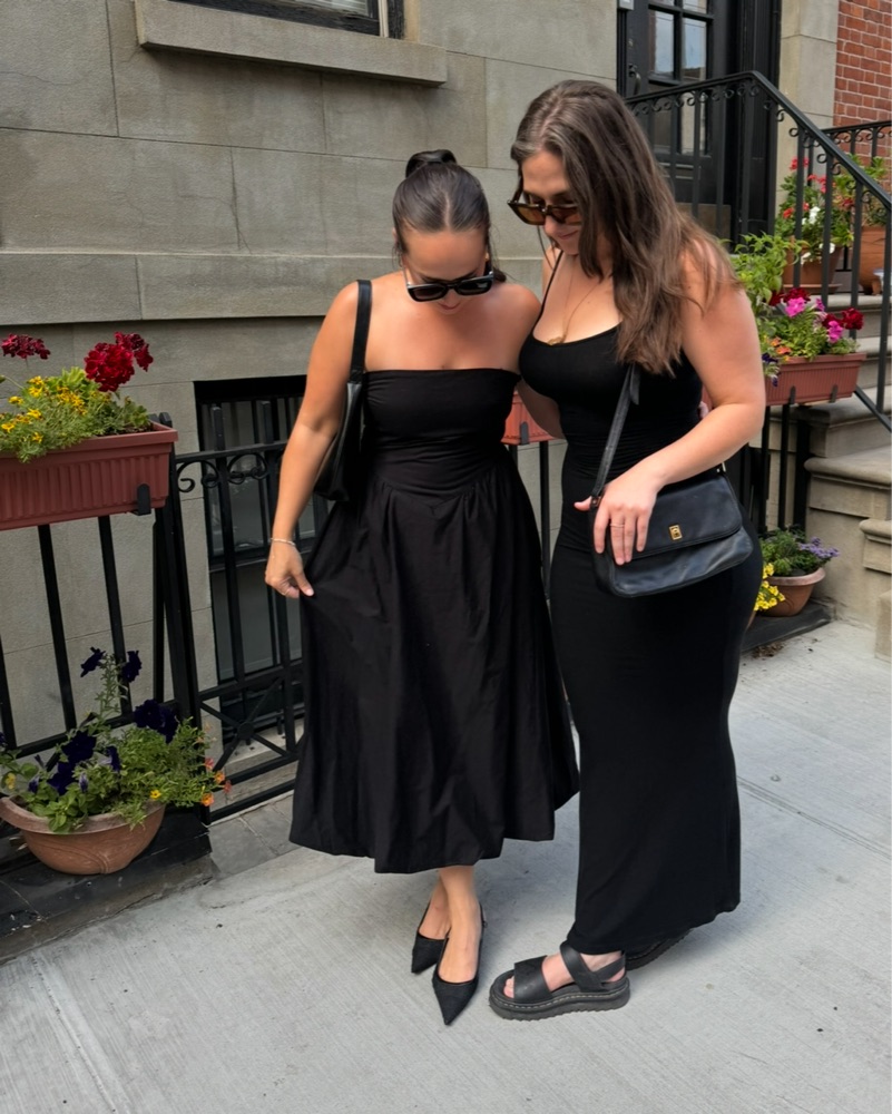 Oak & Fort Black Bubble Dress by Oak And Fort - Pickle